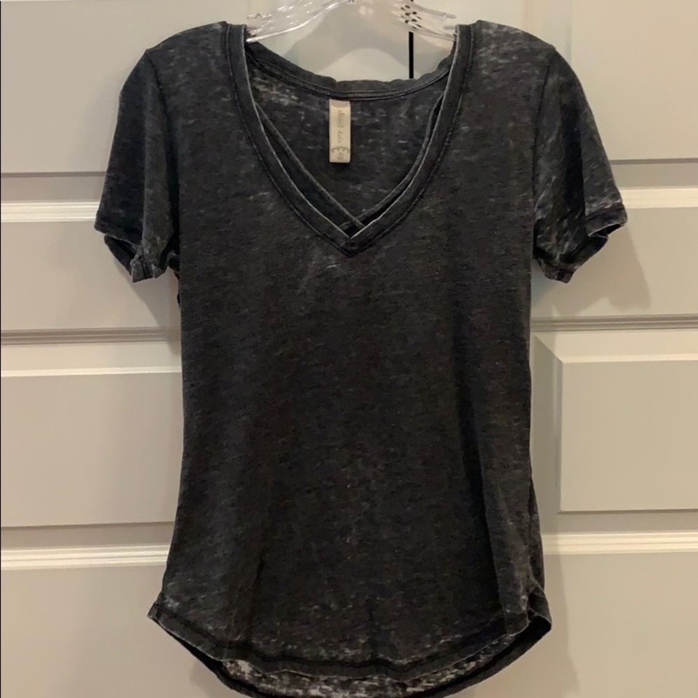 Dark Gray Vneck